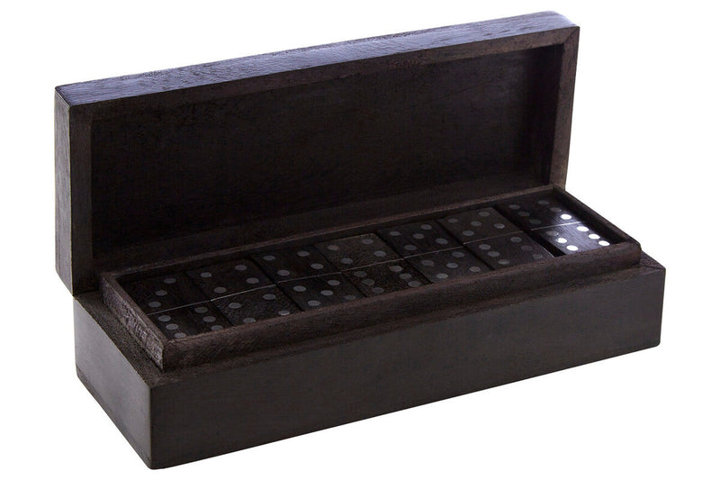 Black Mango Wood Domino Set | Churchill Games