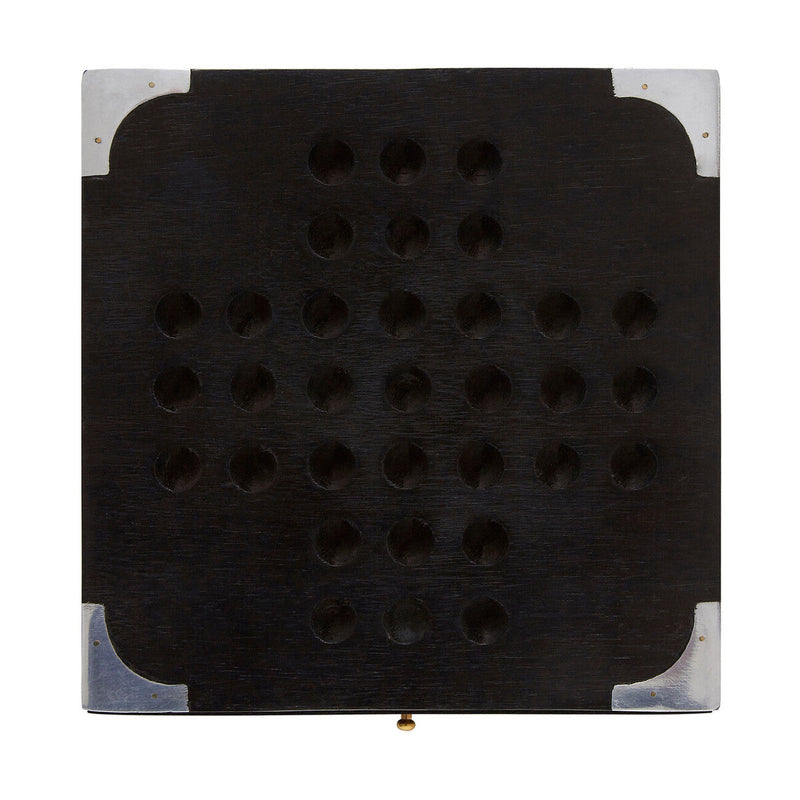 Black Sheesham Wood Solitaire Games Box | Churchill Games