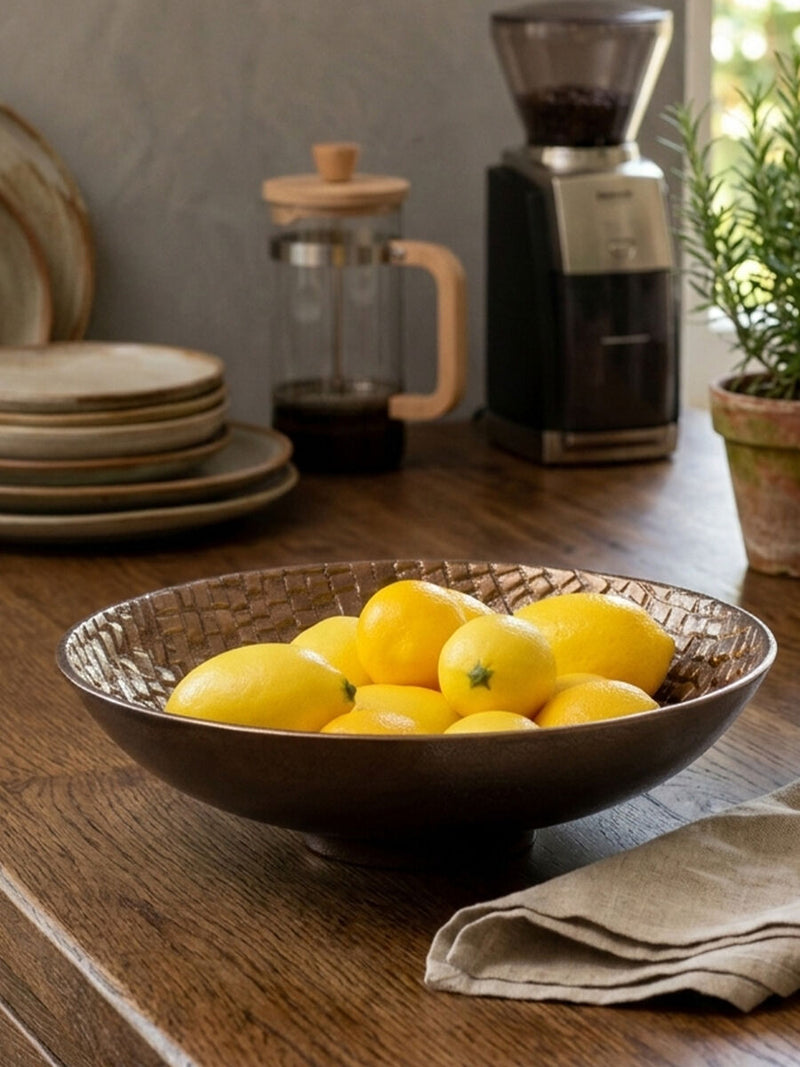 Ayra Pewter Decorative Bowl | Arya