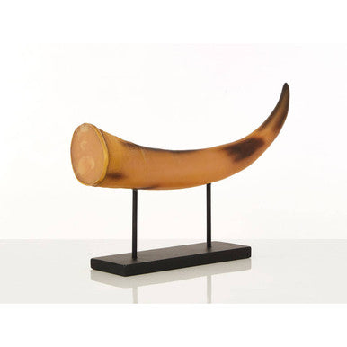 Large Natural Horn Ornament | Boho