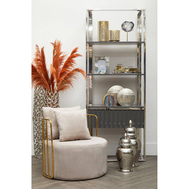 Large Ceramic Silver Jar | Kensington Townhouse