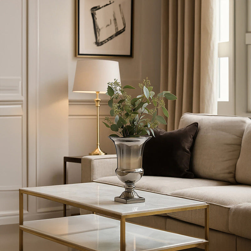 Ombre Fluted Small Glass Vase | Alexa