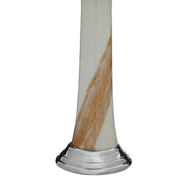 White And Gold Candle Holder | Alma
