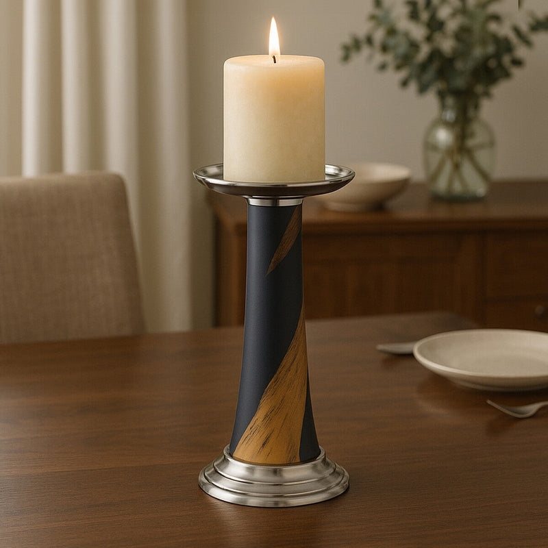 Blue And Gold Candle Holder | Alma