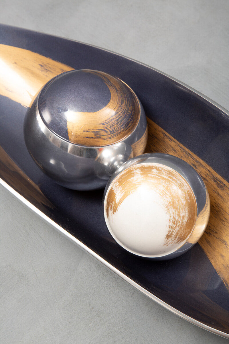 Set Of 3 Deco Brushstroke Balls | Alma