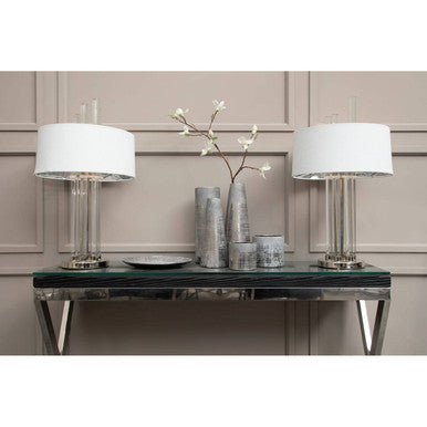Large Grey and Silver Ceramic Planter | Embra