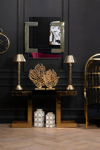 Small Gold Finish Coral Sculpture | Prato