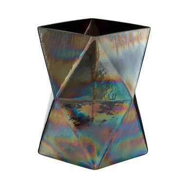 Large Oil Slick Glass Candle Holder | Rambia
