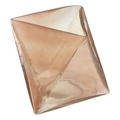 Large Pink Glass Candle Holder | Rambia