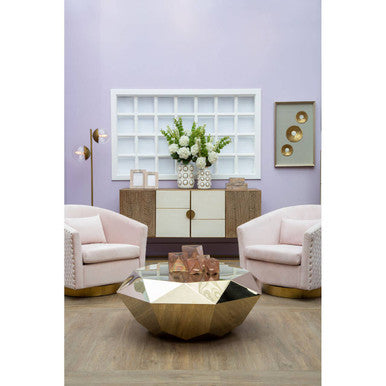 Small Pink Glass Candle Holder | Rambia