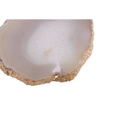 Set of 4 Agate Grey and Gold Coasters | Bowerbird Agata