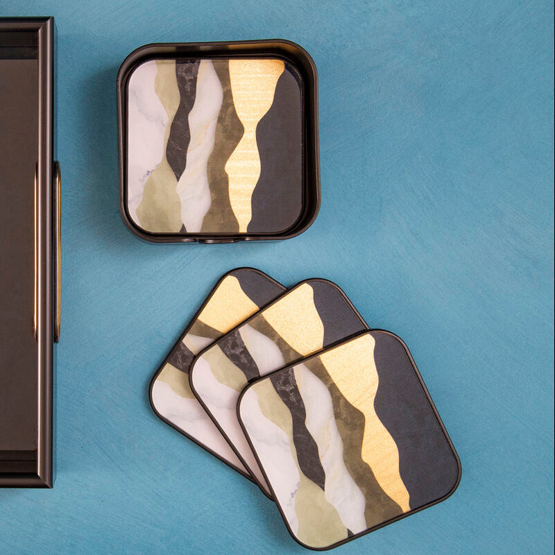 Set of Four Square Coasters | Celina