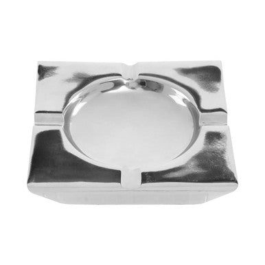 Nickel Finish Square Ashtray | Churchill
