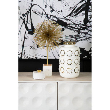 Gold Finish Starburst Sculpture | Mirano