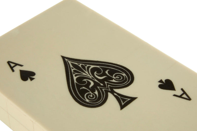 Cream Two Section Card Box with Playing Cards | Churchill Games