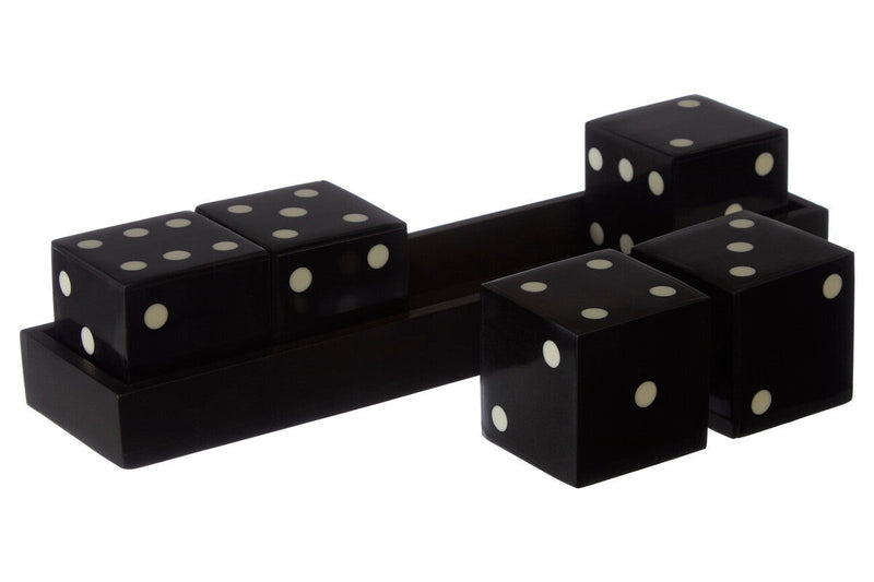 Black and White 5 Dice Set | Churchill Games