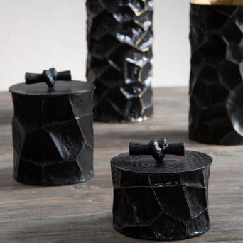 Large Black and Gold Trinket Box | Akola