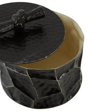 Black and Gold Small Trinket Box | Akola