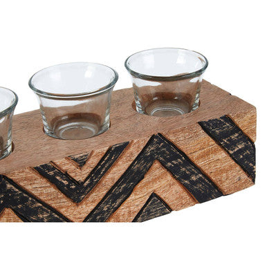 Tribal Wooden Tealight Holder | Bantu