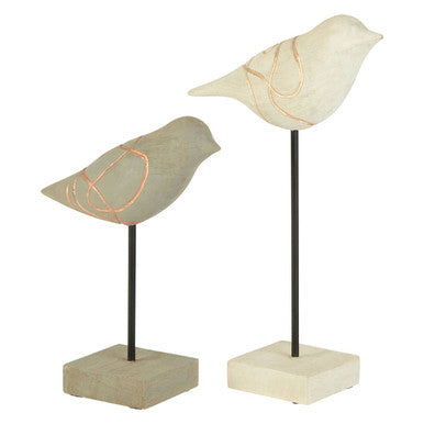 Set of Two Bird Sculptures | Vena