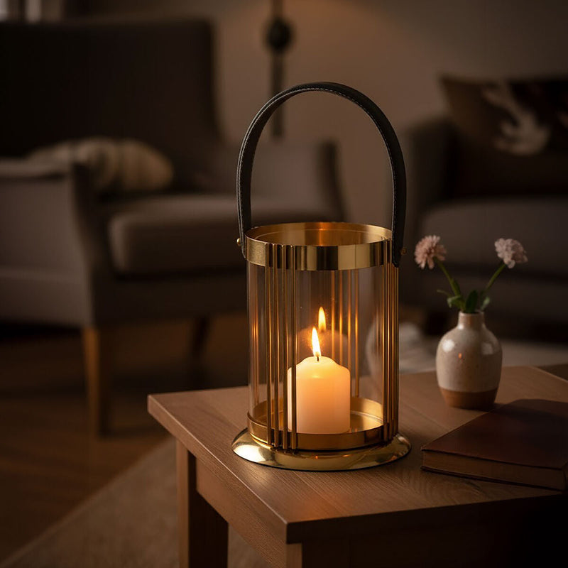 Small Gold Finish Lantern | Astro