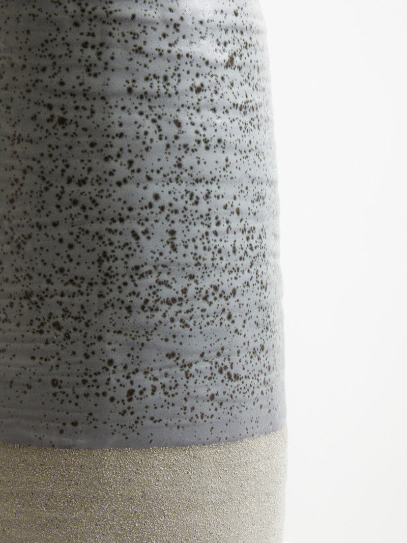 Grey Speckled Bottled Vase | Caldera