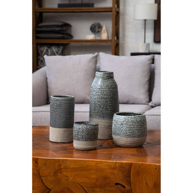 Grey Speckled Vase | Caldera