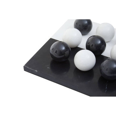 Black and White Tic Tac Toe Marble Game | Flos