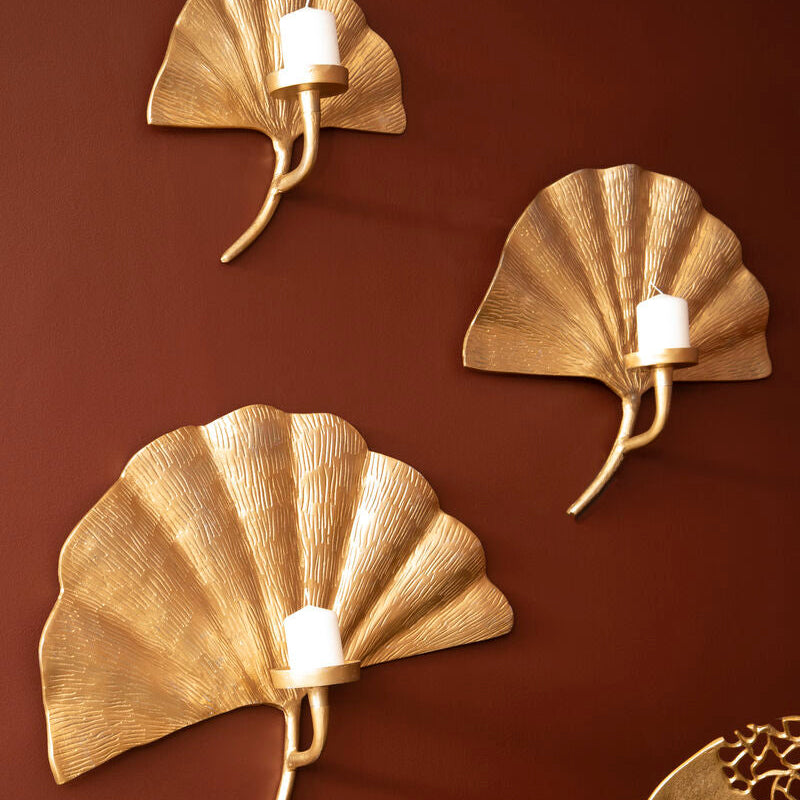 Ginkgo Large Wall Sconce Candle Holder | Prato