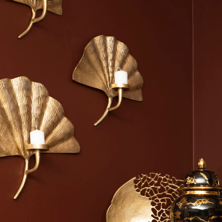 Ginkgo Large Wall Sconce Candle Holder | Prato