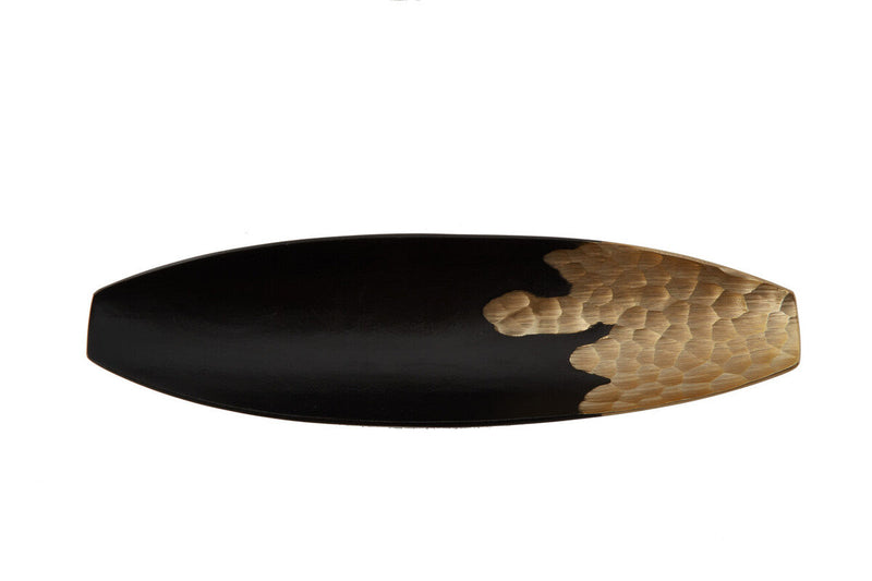 Black and Gold Boat Dish | Daito