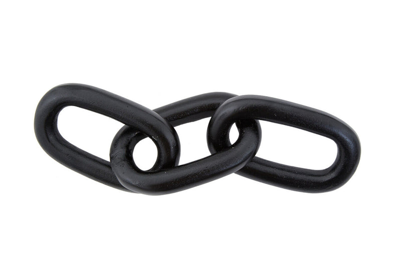 Large Black Aluminium Chain Sculpture | Prato