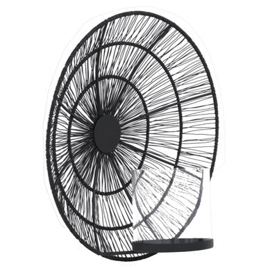 Black Wire Wall Sconce Candle Holder | Enzo