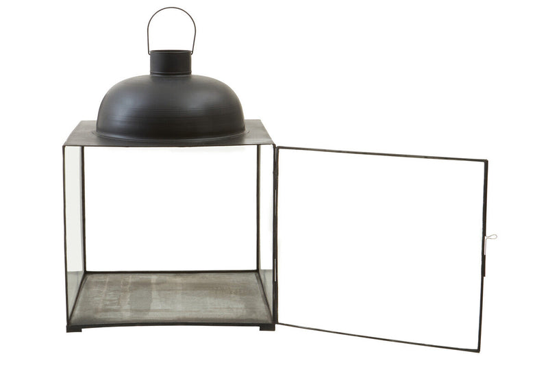 Large Black Square Lantern | Preston