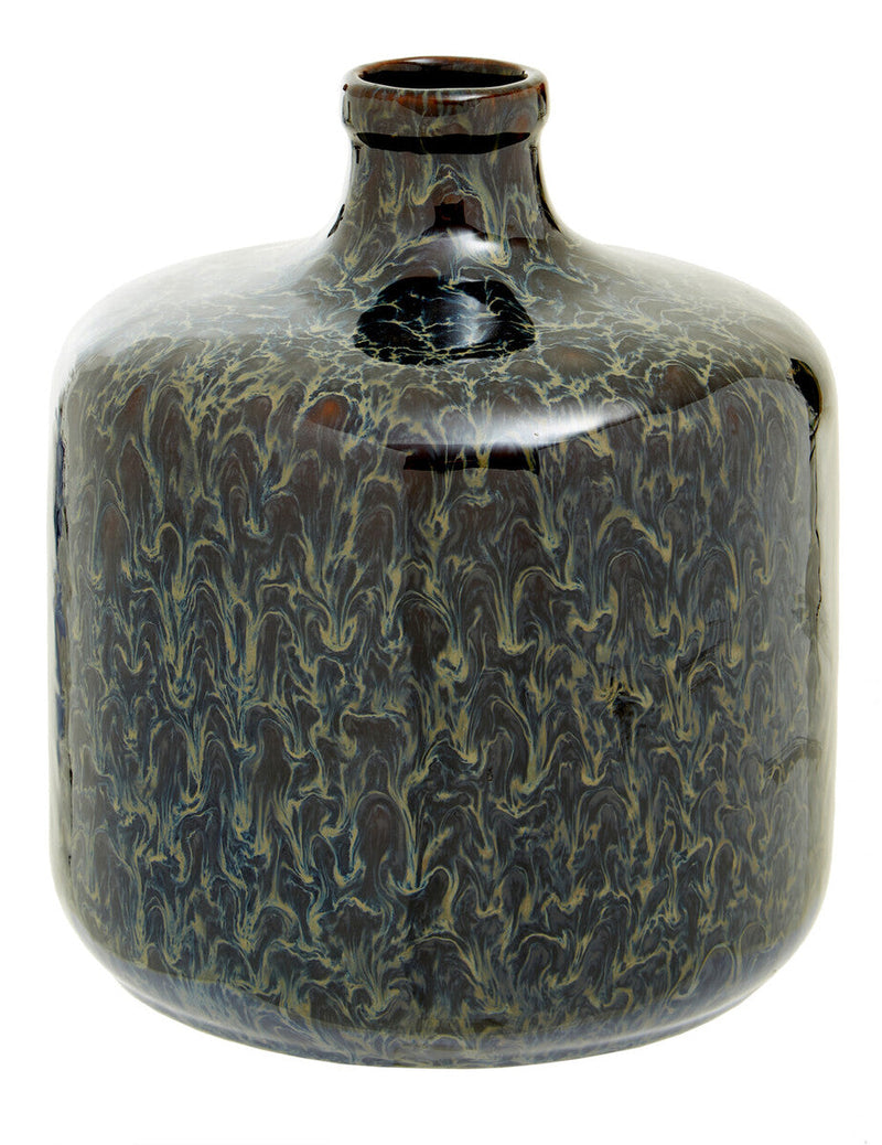 Dark Blue Bottle Vase | Silas
