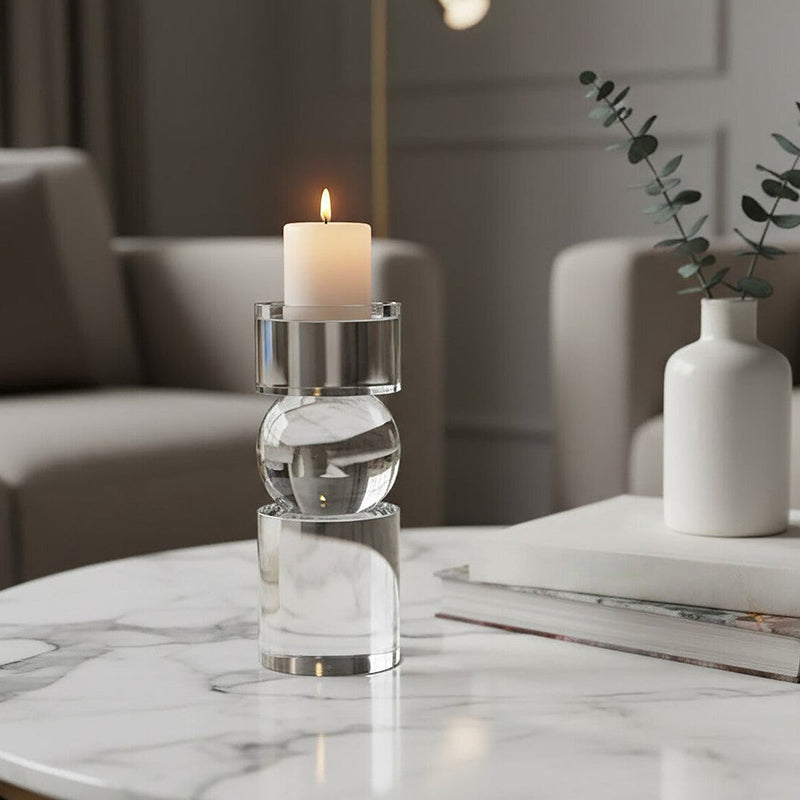 Small Crystal Bubble Candle Holder | Carrie