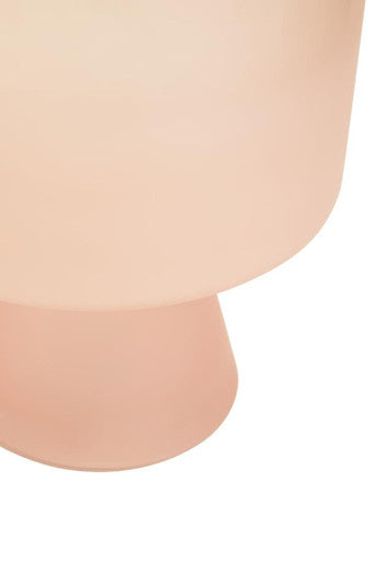 Large Matte Pink Glass Vase | Baila