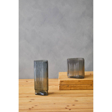 Small Grey Glass Vase | Benka