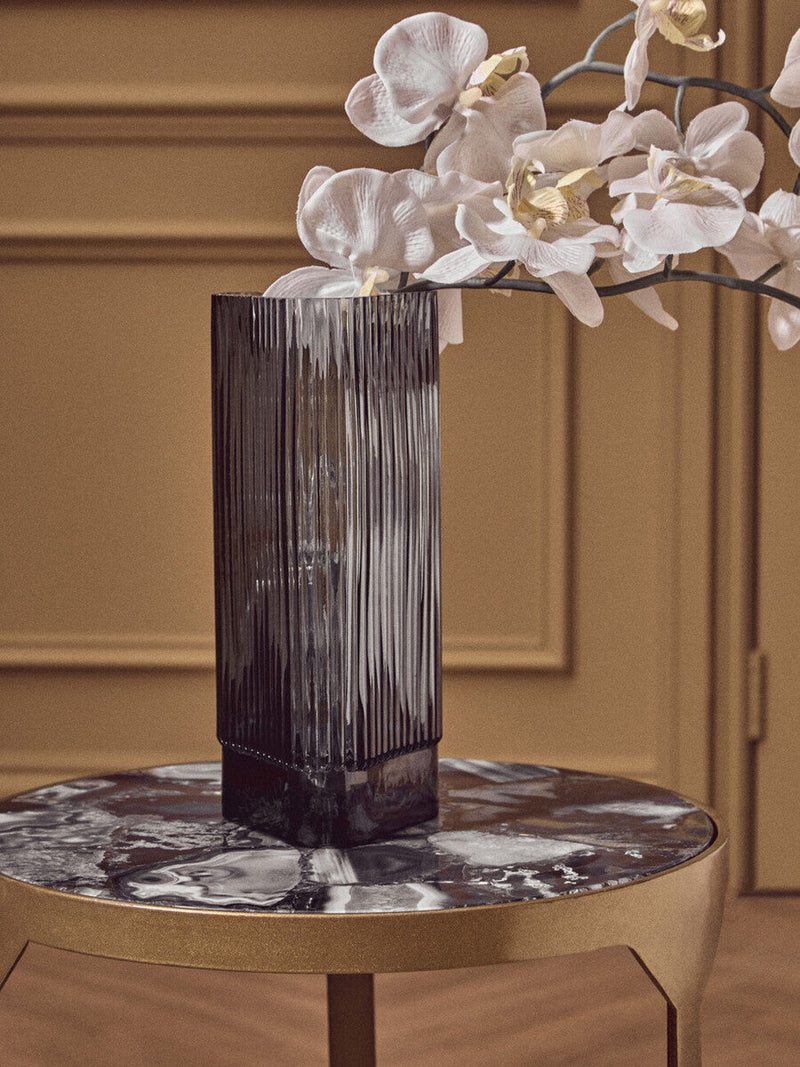 Small Grey Glass Vase | Benka