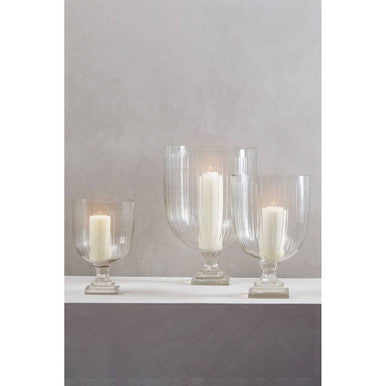 Medium Glass Hurricane Candle Holder | Cortina