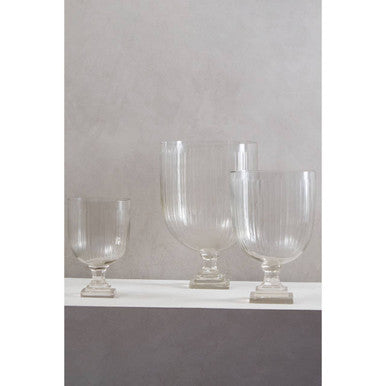 Large Glass Hurricane Candle Holder | Cortina