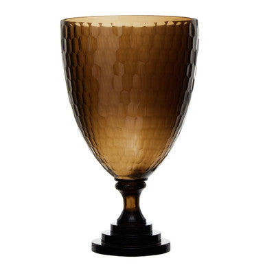 Medium Honeycomb Glass Candle Holder | Cortina