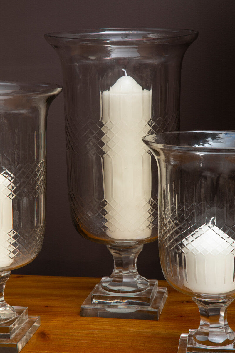 Small Diamond Cut Candle Holder | Cortina