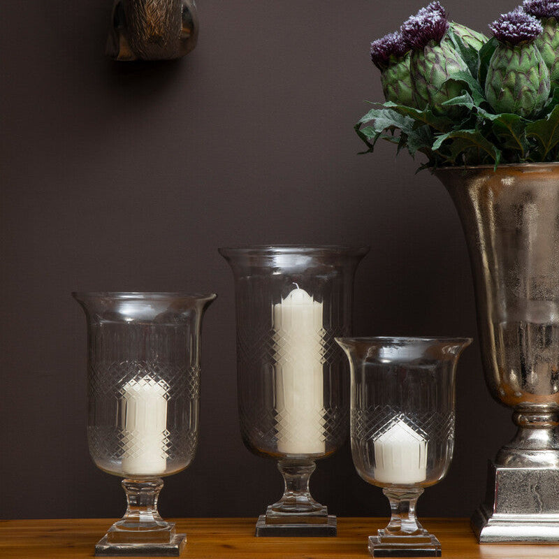 Small Diamond Cut Candle Holder | Cortina