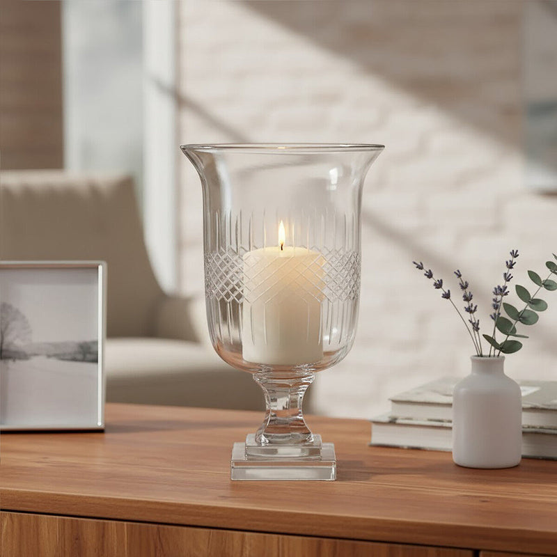 Small Diamond Cut Candle Holder | Cortina
