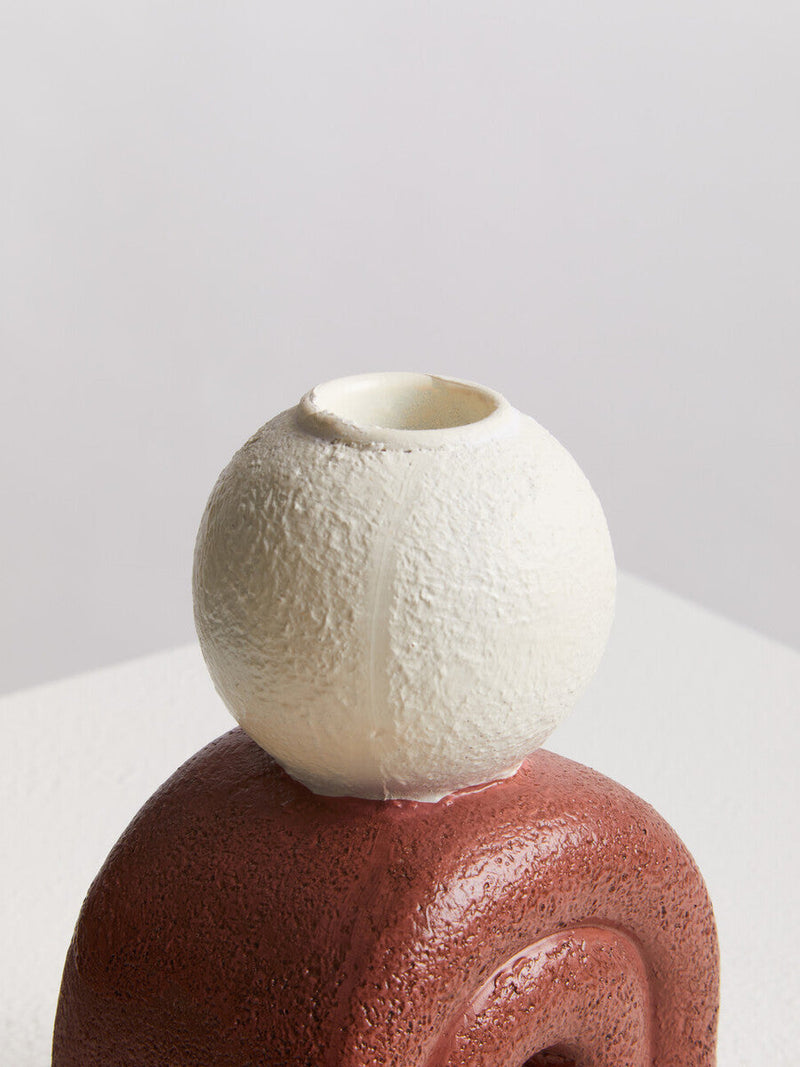 Candle Holder with Red Base | Utica