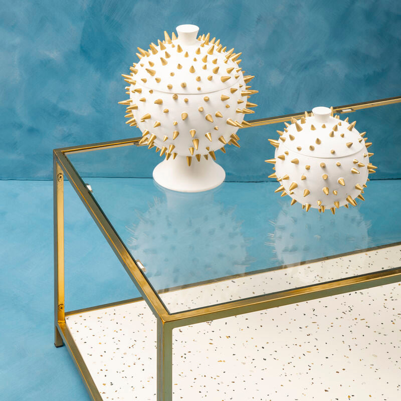 White and Gold Spikes Small Box | Picos