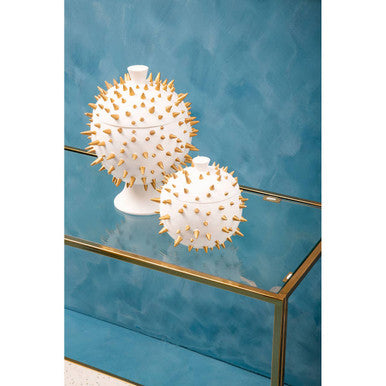 White and Gold Spikes Small Box | Picos