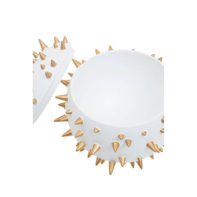 White and Gold Spikes Small Box | Picos