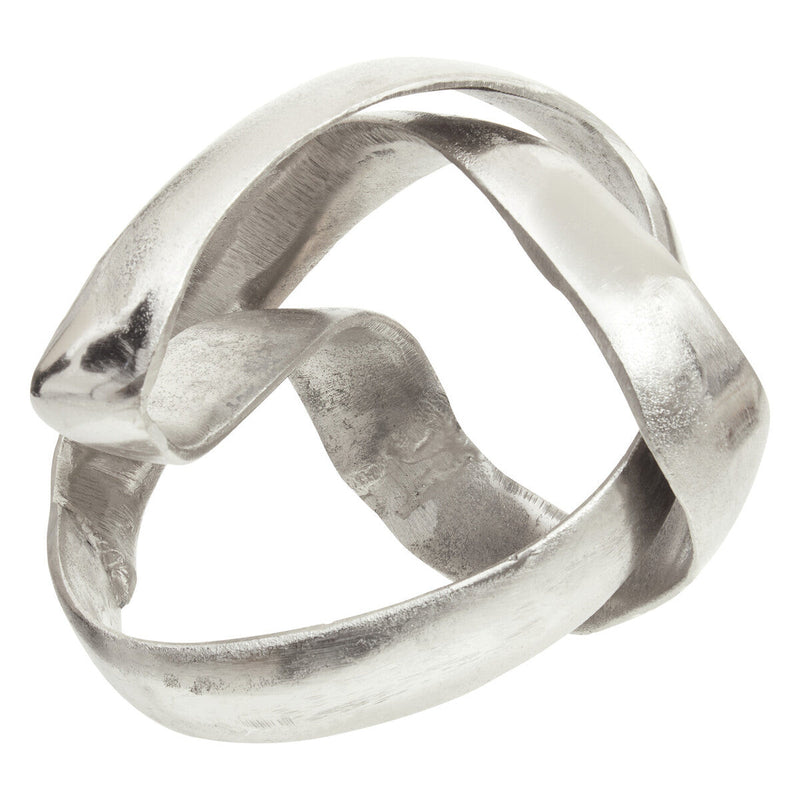 Silver Finish Knot Sculpture | Prato